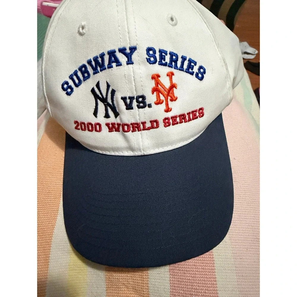 NY Yankees NY Mets 2000 World Series Subway Series Baseball Hat